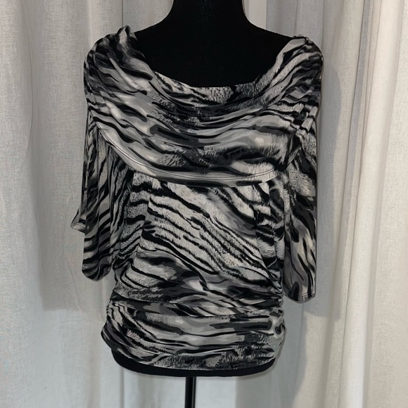 Isabella Rodriguez Cowl Neck, Dolman Sleeve Blouse - Picture 2 of 6